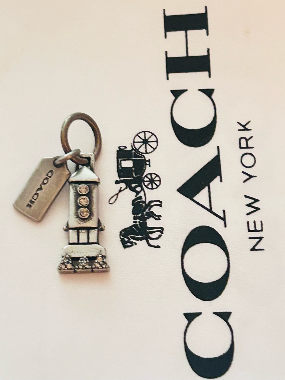 RARE Coach Y2K Silver Tone Rocket Charm/ Necklace/ Keychain/ Bag Charm/ Bracelet